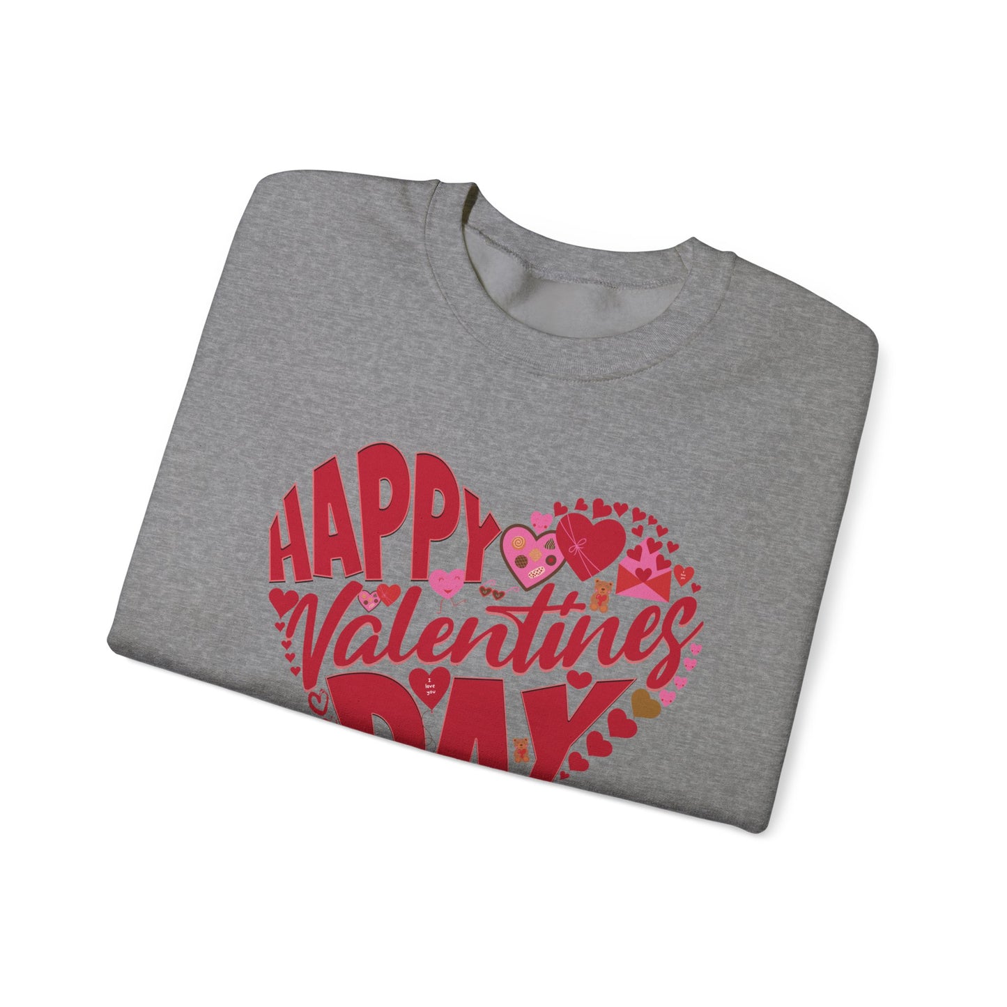 Happy Valentines Day Crewneck Sweatshirt, Valentines Day Sweatshirt, Gift for Her, Gift for Him on Valentines