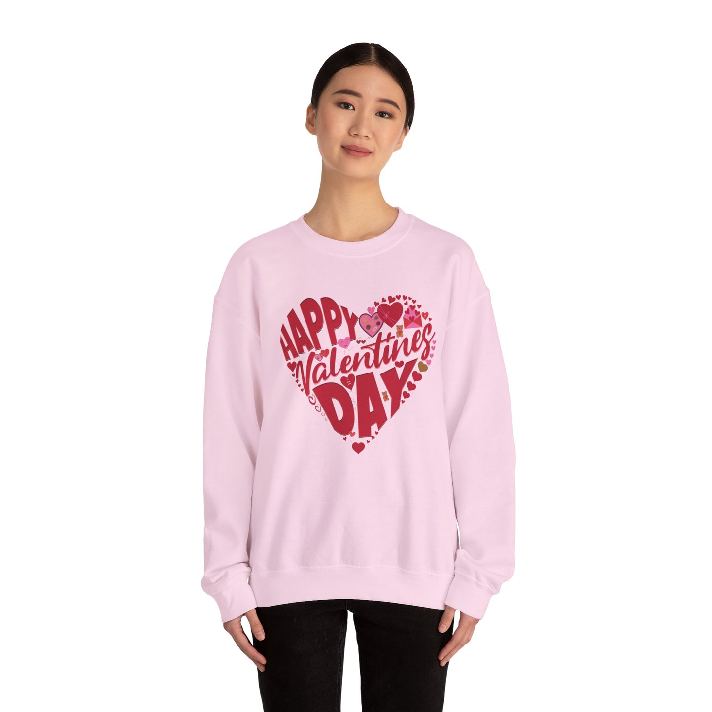 Happy Valentines Day Crewneck Sweatshirt, Valentines Day Sweatshirt, Gift for Her, Gift for Him on Valentines