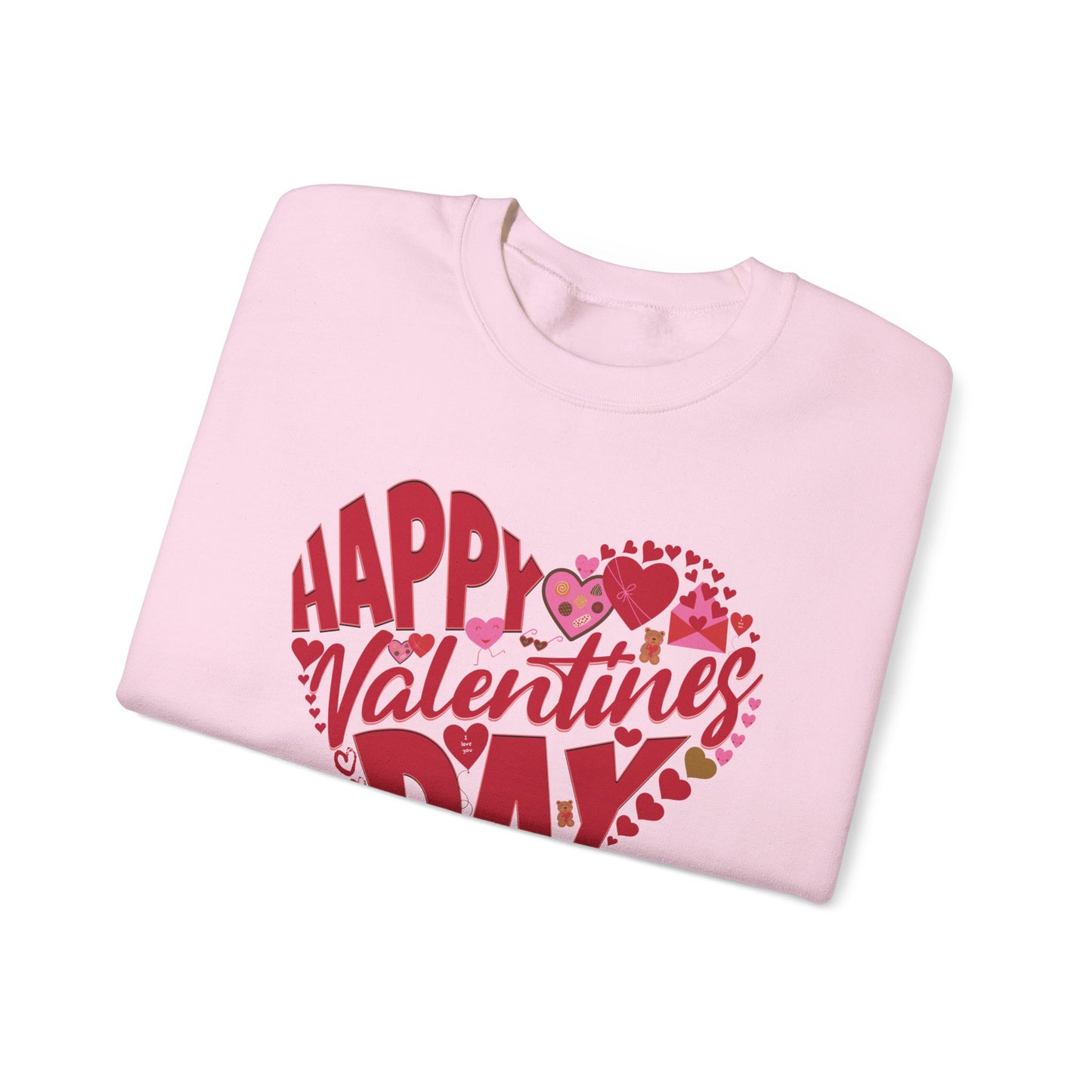 Happy Valentines Day Crewneck Sweatshirt, Valentines Day Sweatshirt, Gift for Her, Gift for Him on Valentines