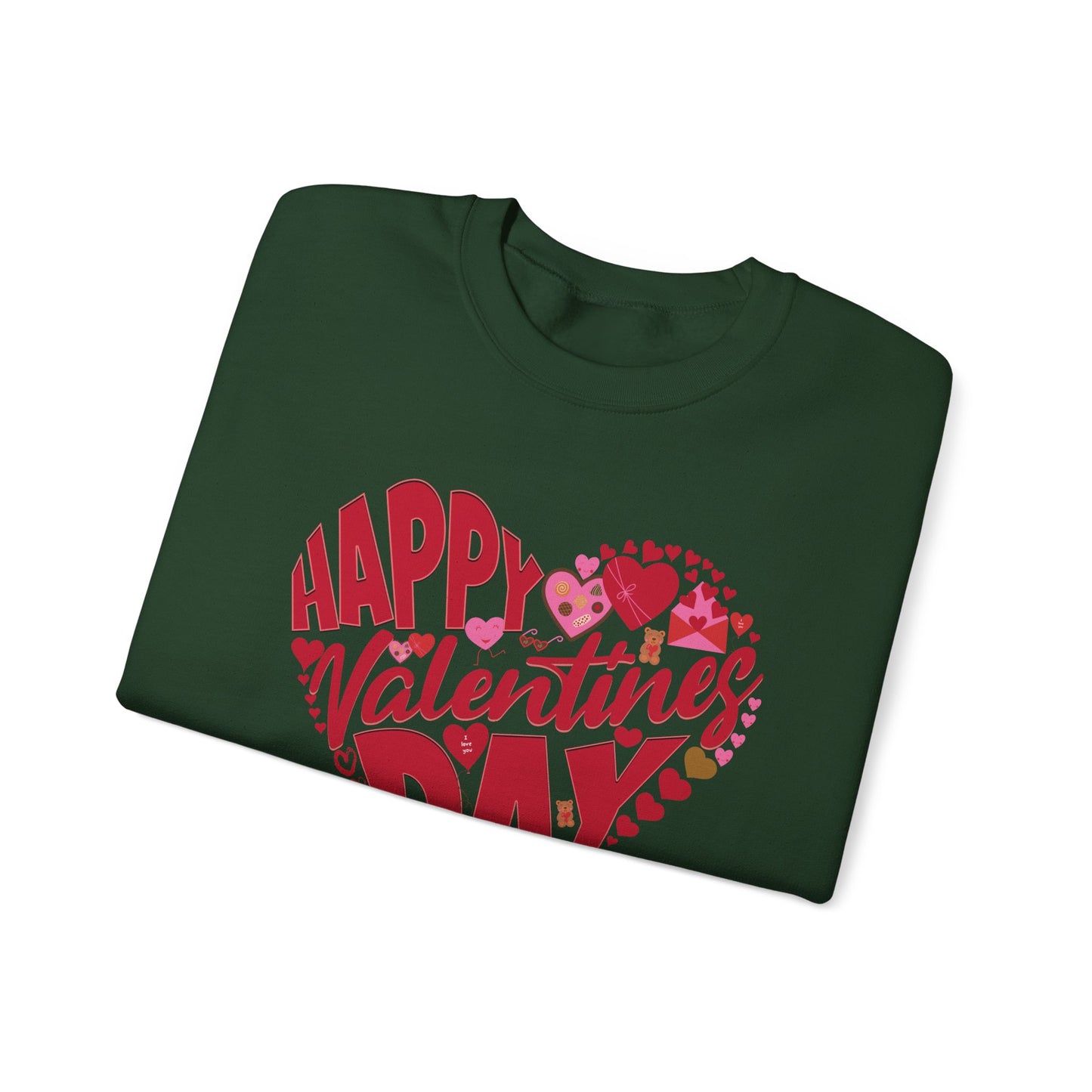 Happy Valentines Day Crewneck Sweatshirt, Valentines Day Sweatshirt, Gift for Her, Gift for Him on Valentines