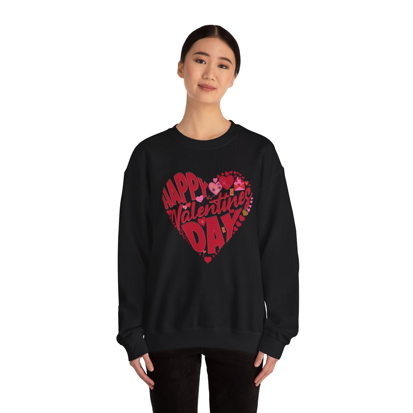 Happy Valentines Day Crewneck Sweatshirt, Valentines Day Sweatshirt, Gift for Her, Gift for Him on Valentines