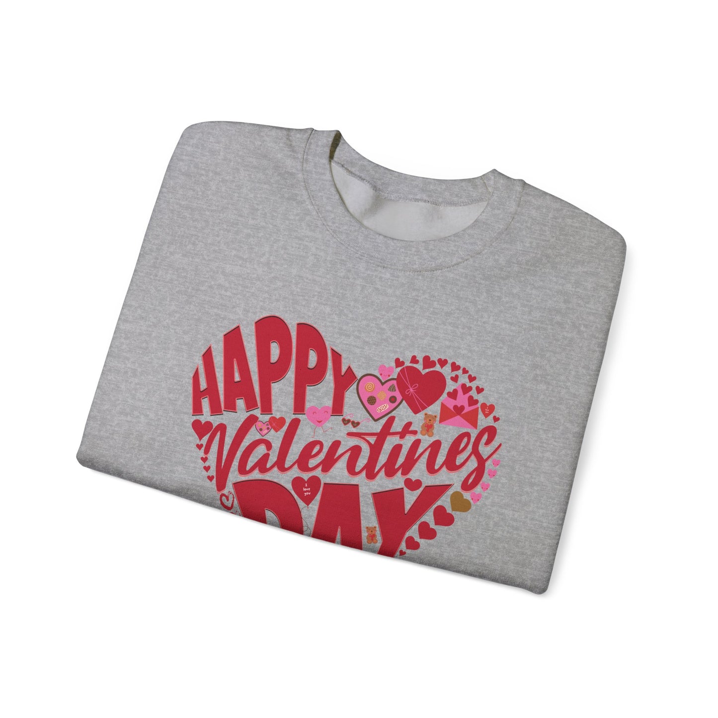 Happy Valentines Day Crewneck Sweatshirt, Valentines Day Sweatshirt, Gift for Her, Gift for Him on Valentines