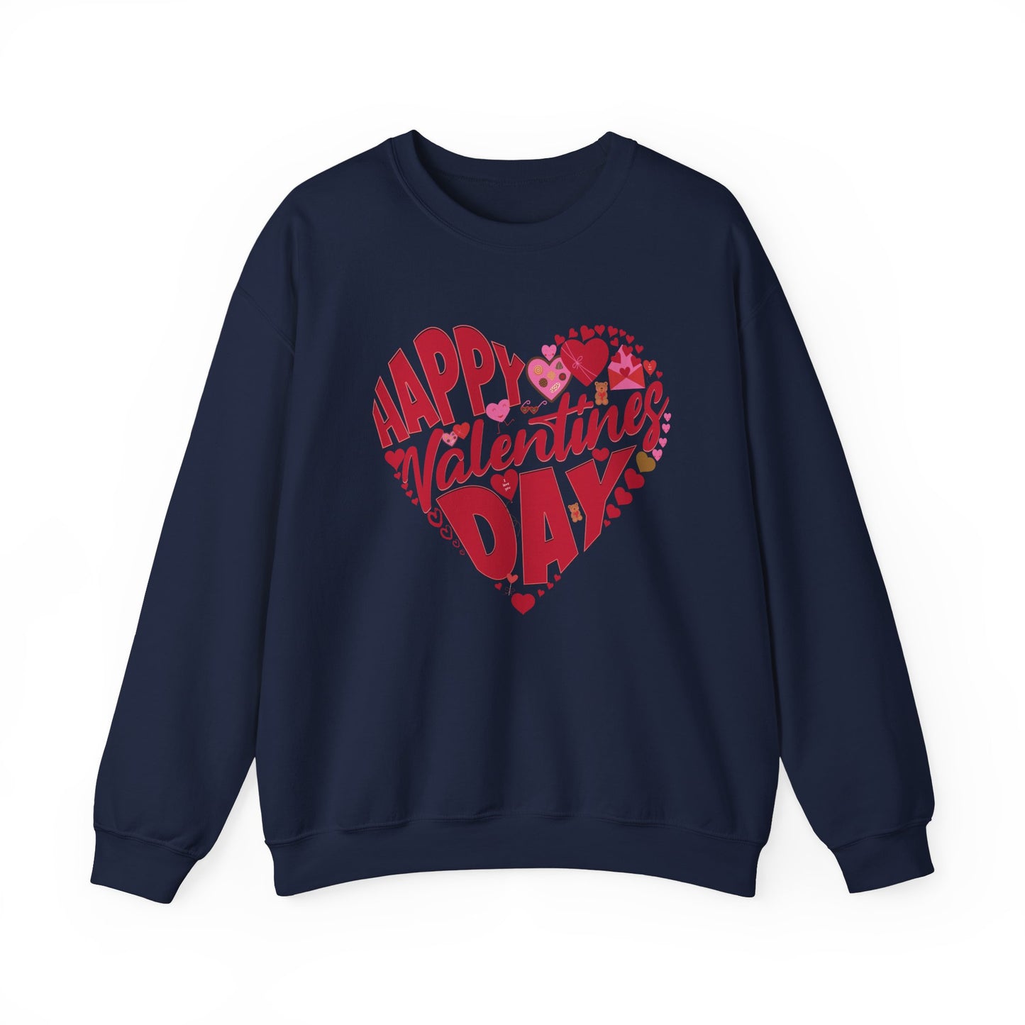 Happy Valentines Day Crewneck Sweatshirt, Valentines Day Sweatshirt, Gift for Her, Gift for Him on Valentines