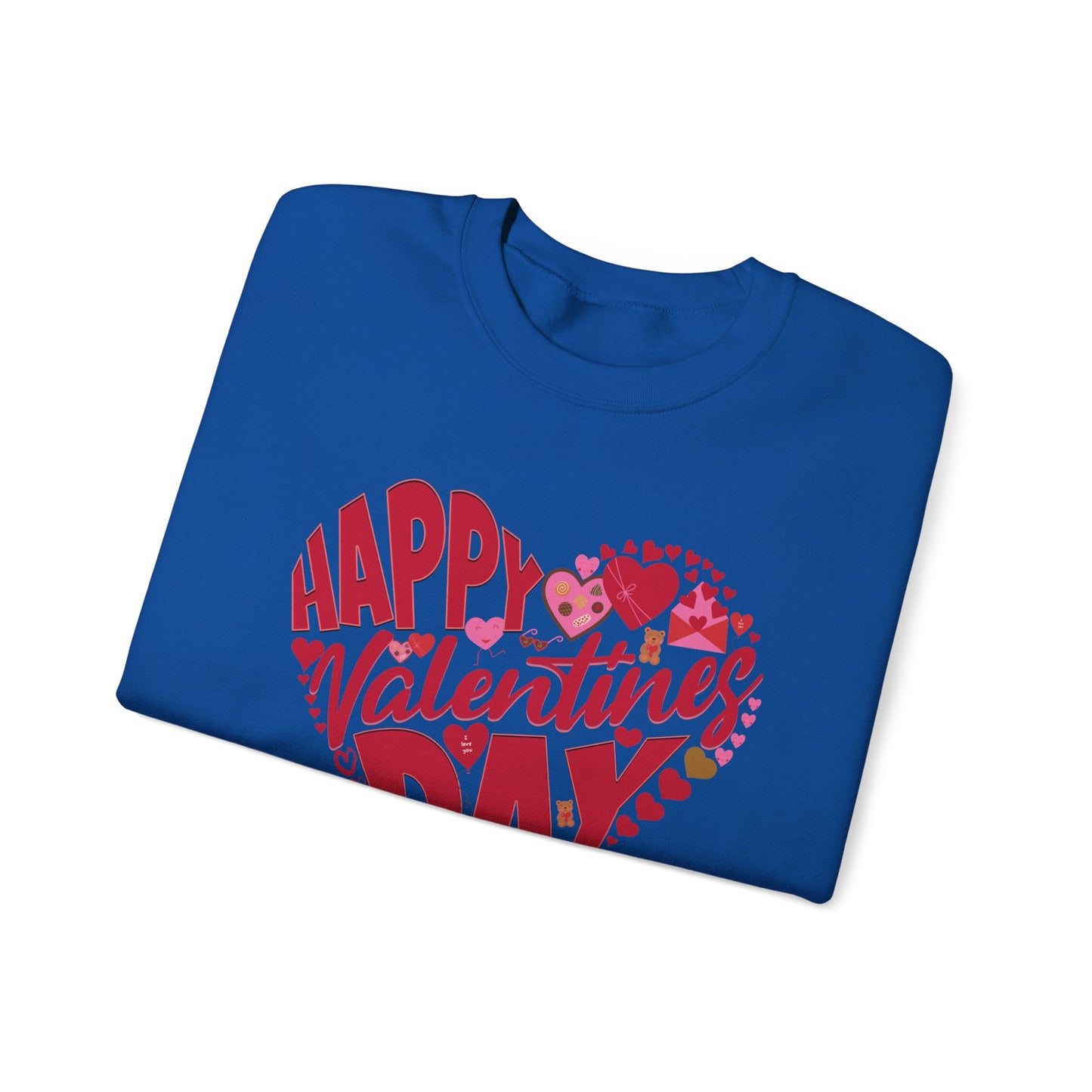 Happy Valentines Day Crewneck Sweatshirt, Valentines Day Sweatshirt, Gift for Her, Gift for Him on Valentines