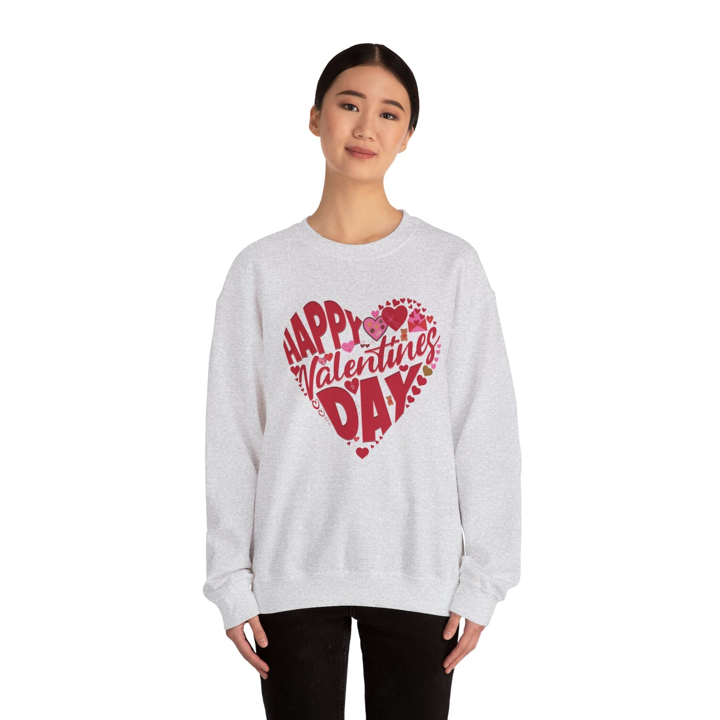 Happy Valentines Day Crewneck Sweatshirt, Valentines Day Sweatshirt, Gift for Her, Gift for Him on Valentines