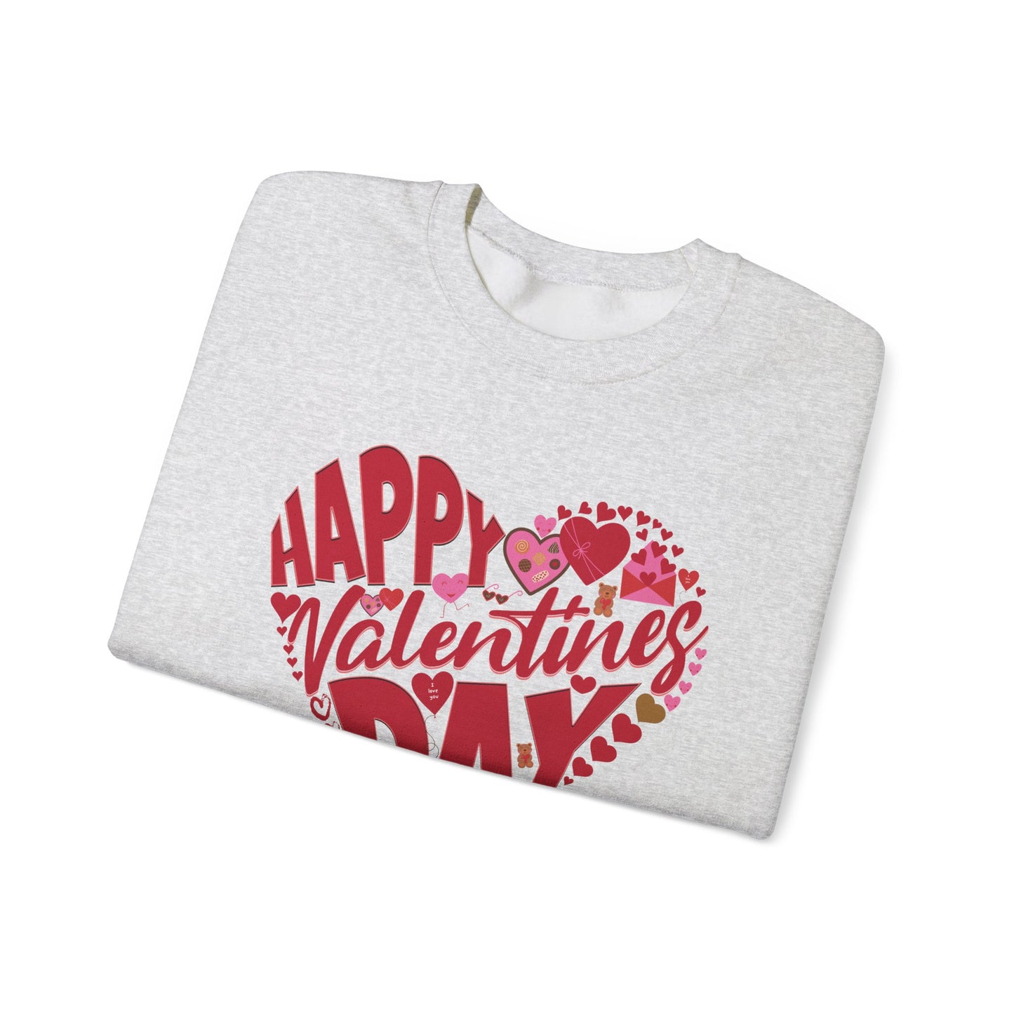 Happy Valentines Day Crewneck Sweatshirt, Valentines Day Sweatshirt, Gift for Her, Gift for Him on Valentines