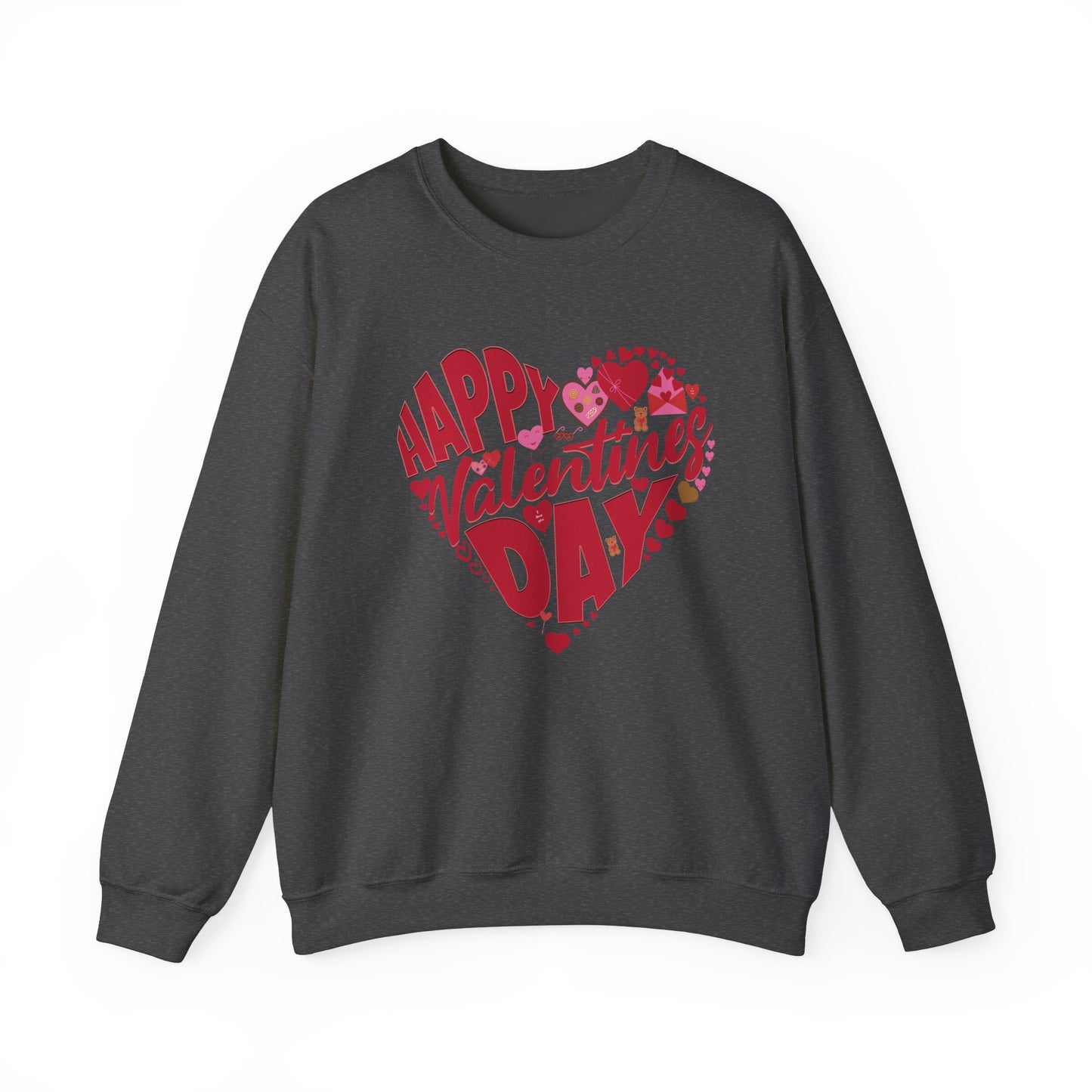 Happy Valentines Day Crewneck Sweatshirt, Valentines Day Sweatshirt, Gift for Her, Gift for Him on Valentines