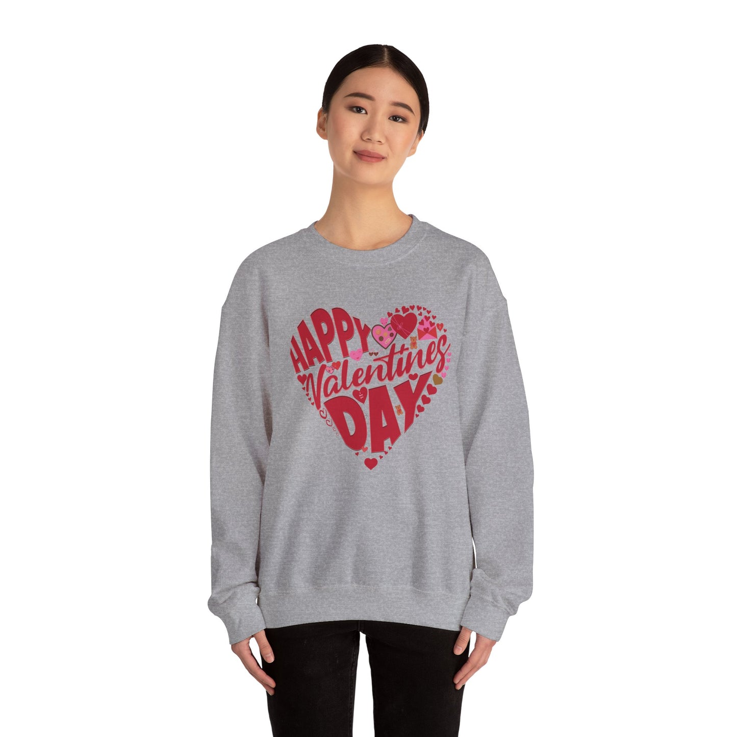 Happy Valentines Day Crewneck Sweatshirt, Valentines Day Sweatshirt, Gift for Her, Gift for Him on Valentines