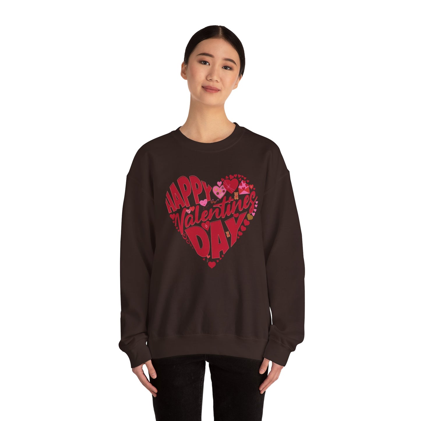Happy Valentines Day Crewneck Sweatshirt, Valentines Day Sweatshirt, Gift for Her, Gift for Him on Valentines