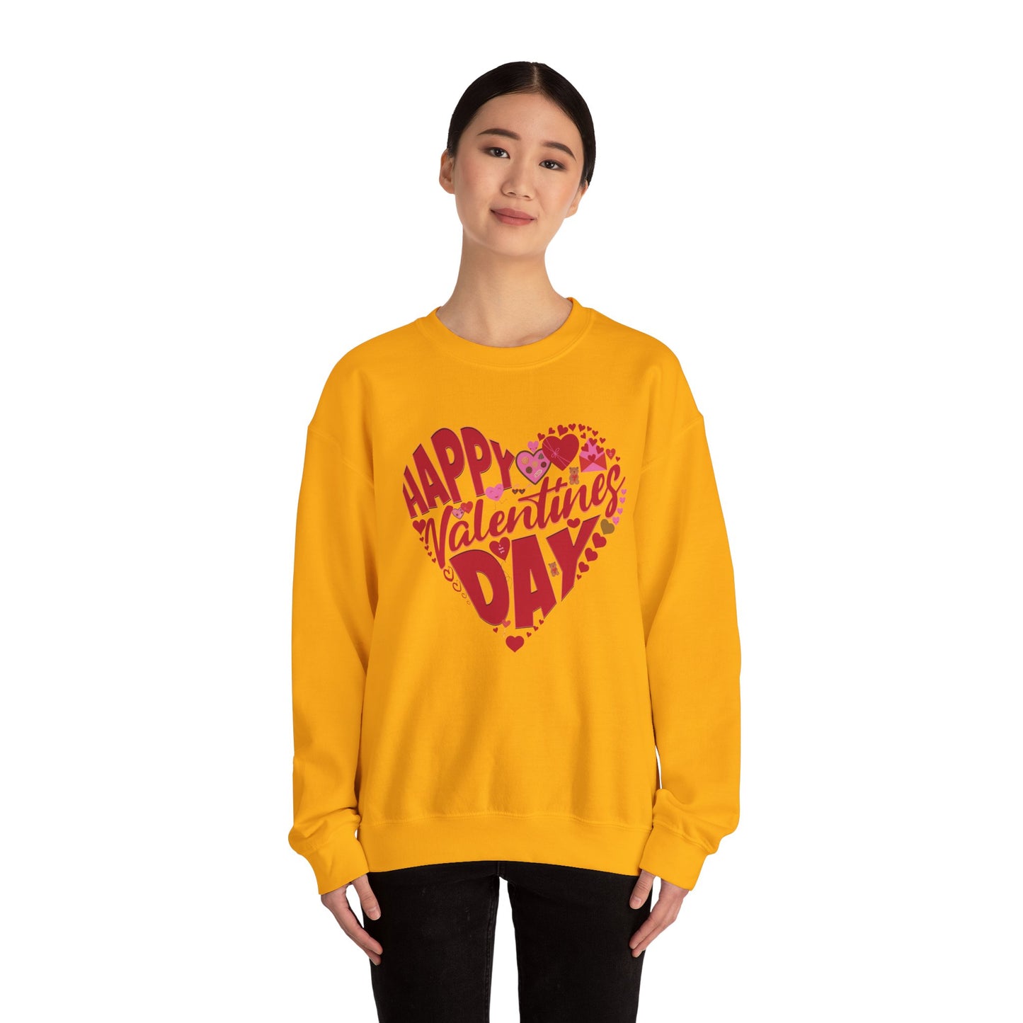Happy Valentines Day Crewneck Sweatshirt, Valentines Day Sweatshirt, Gift for Her, Gift for Him on Valentines