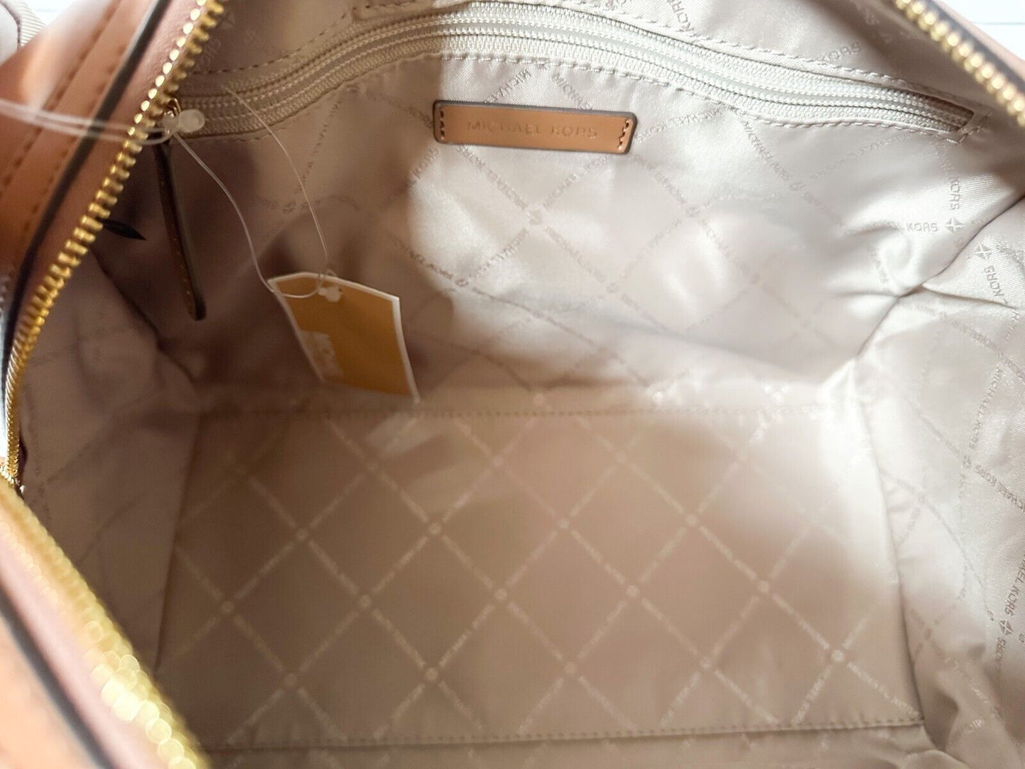 Michael Kors Jet Set Travel Medium Duffle Shoulder Crossbody Bag - MK Brown