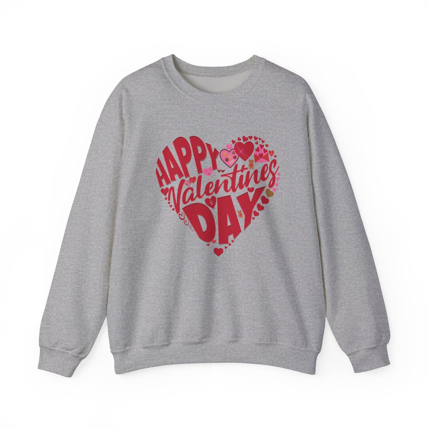 Happy Valentines Day Crewneck Sweatshirt, Valentines Day Sweatshirt, Gift for Her, Gift for Him on Valentines