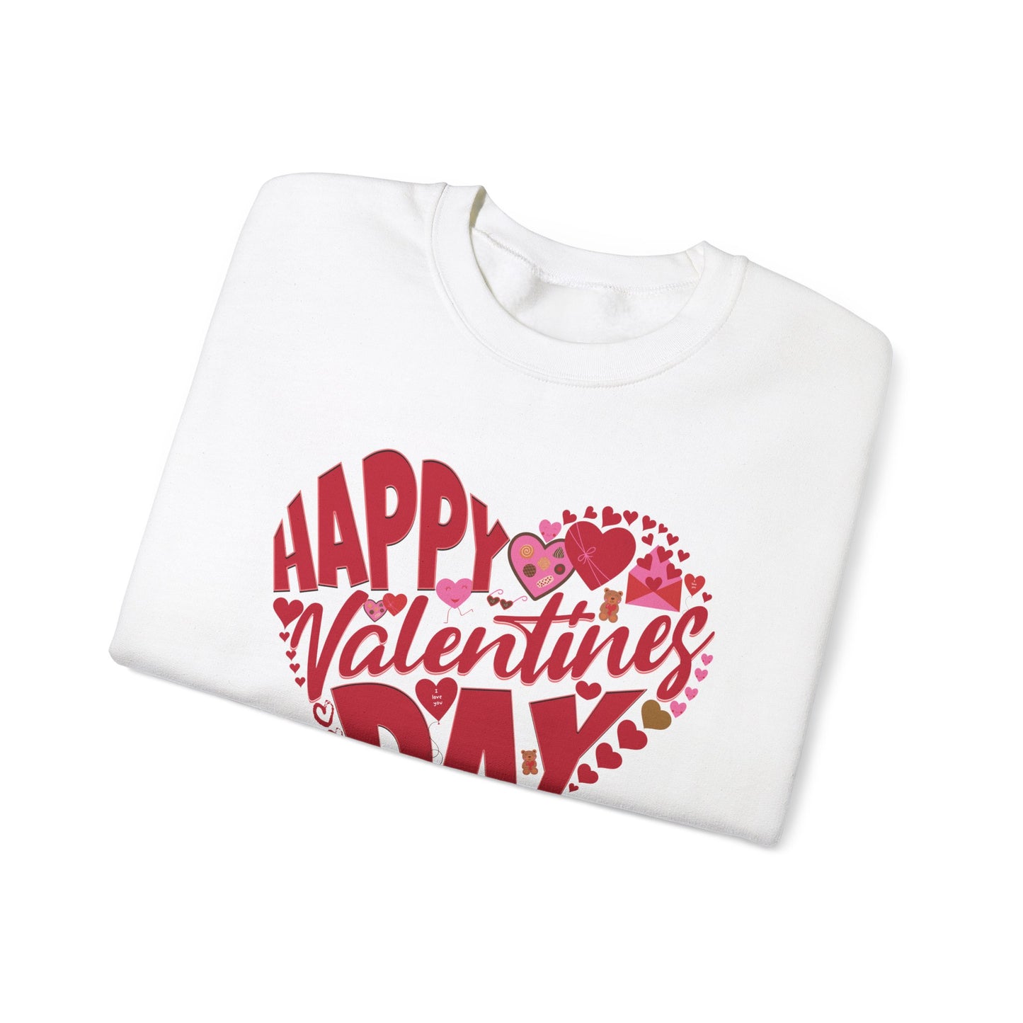 Happy Valentines Day Crewneck Sweatshirt, Valentines Day Sweatshirt, Gift for Her, Gift for Him on Valentines