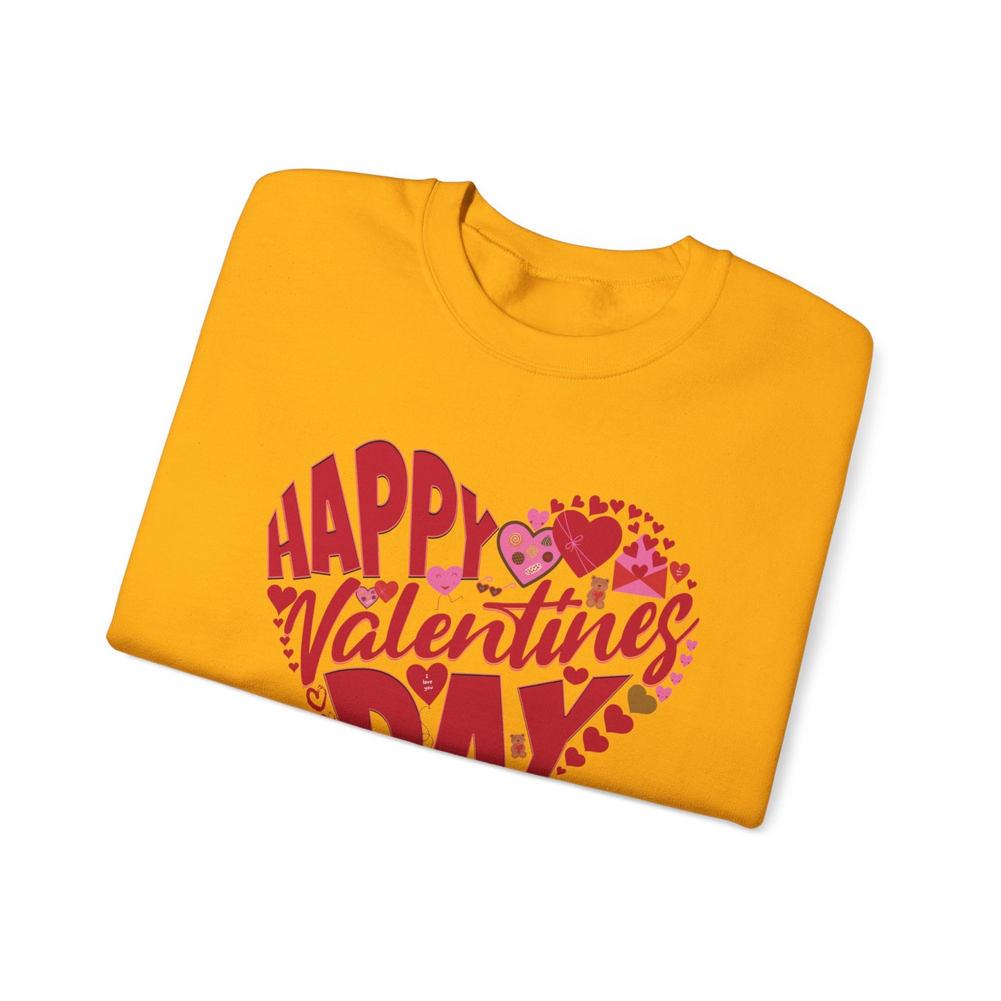 Happy Valentines Day Crewneck Sweatshirt, Valentines Day Sweatshirt, Gift for Her, Gift for Him on Valentines