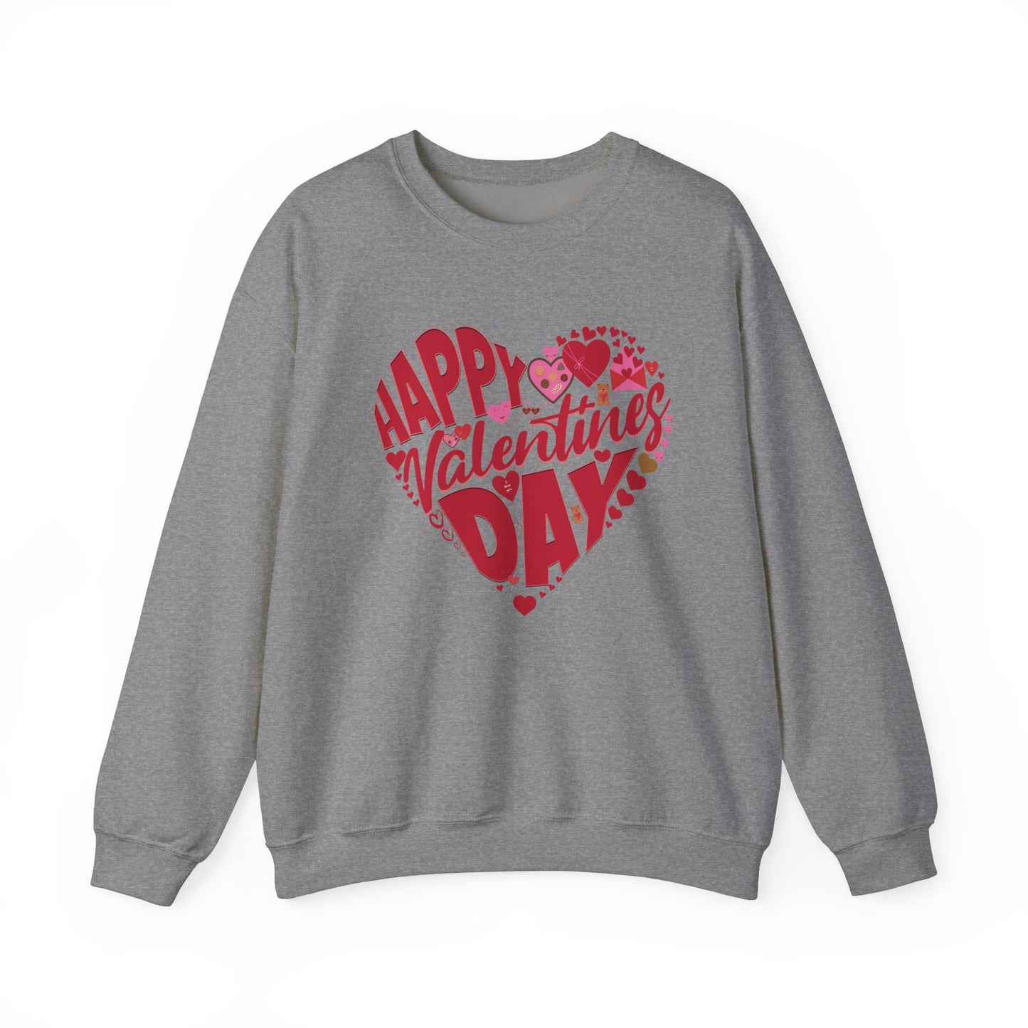 Happy Valentines Day Crewneck Sweatshirt, Valentines Day Sweatshirt, Gift for Her, Gift for Him on Valentines