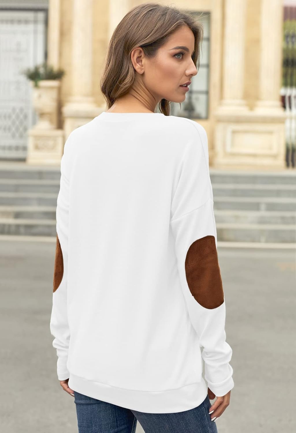 Womens Winter Long Sleeve Outdoor Coat Mama Bear T-Shirt Sweatshirt Top White L