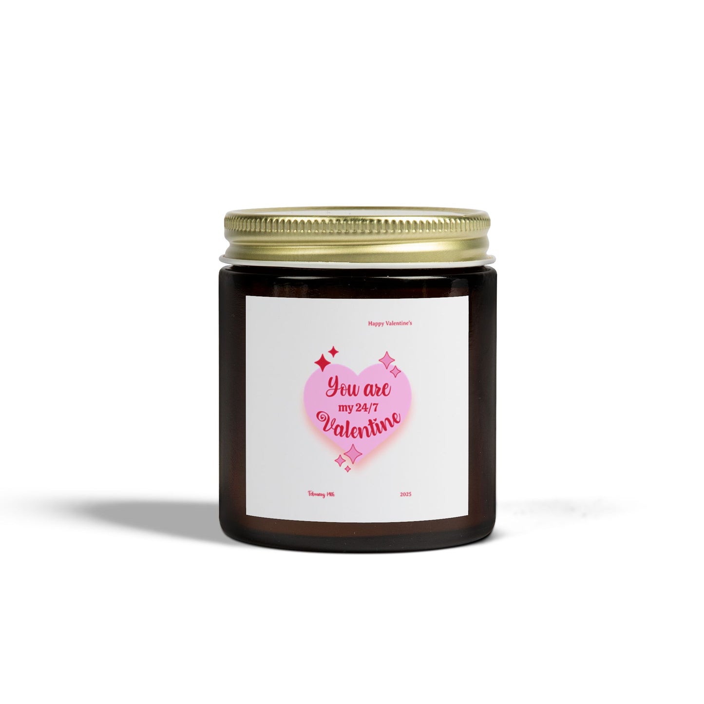 Valentine's Day Scented Candles, Romantic Home Decor, Gift for Her, Coconut Apricot Candle, Love Candle, 24/7 Love Candle