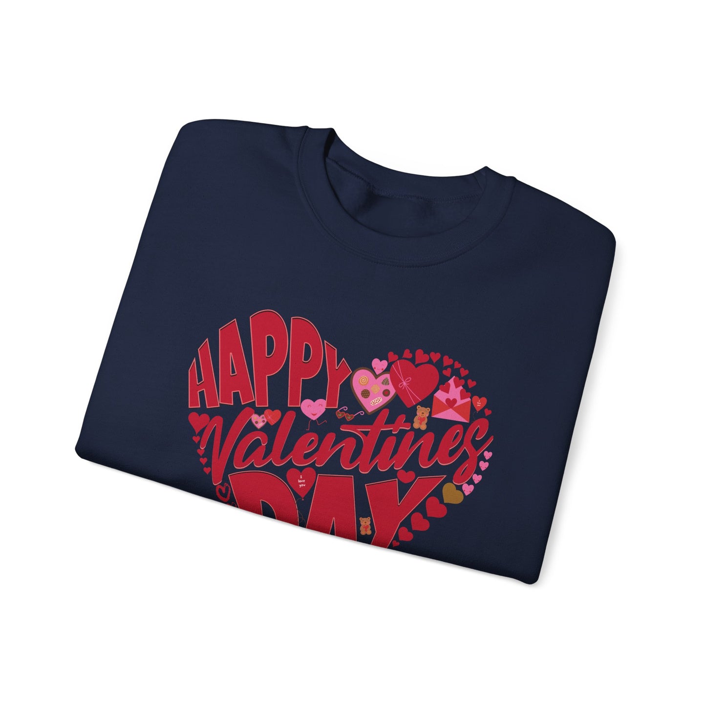 Happy Valentines Day Crewneck Sweatshirt, Valentines Day Sweatshirt, Gift for Her, Gift for Him on Valentines