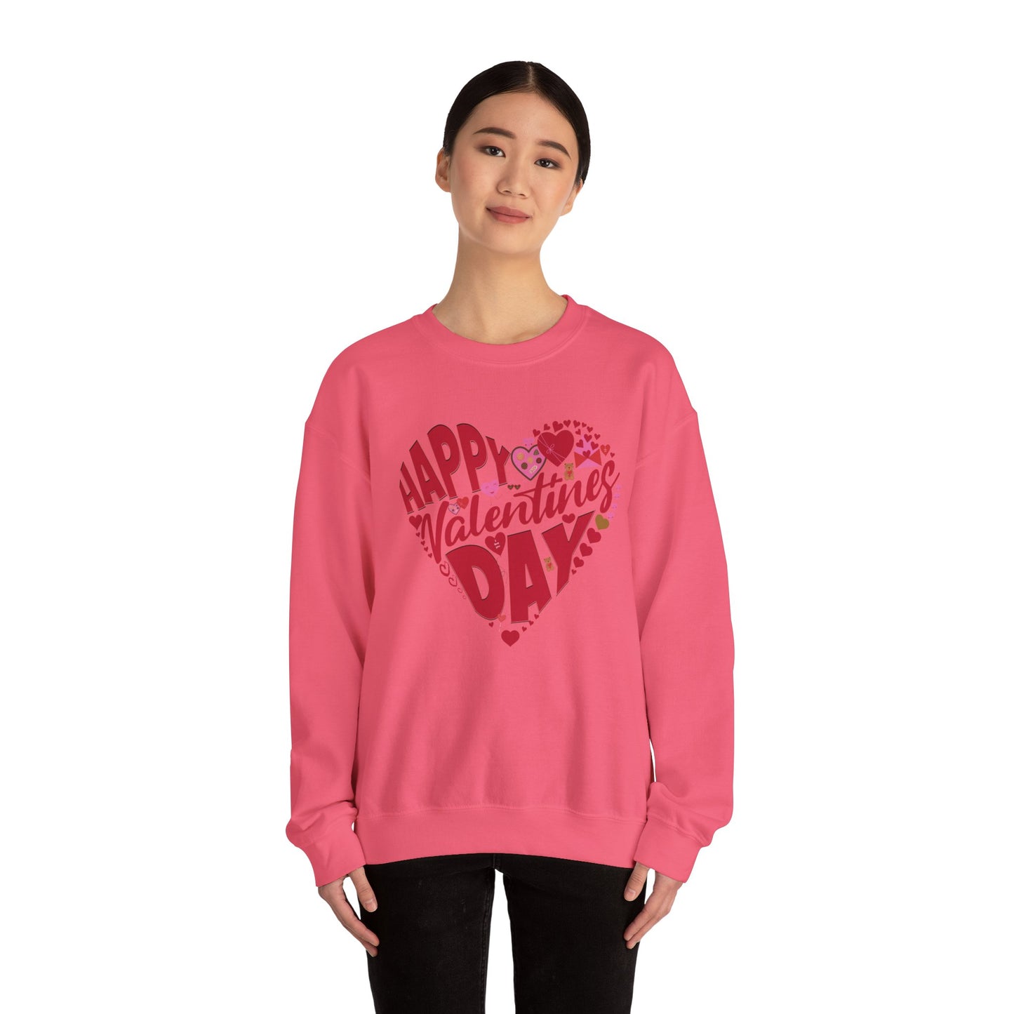 Happy Valentines Day Crewneck Sweatshirt, Valentines Day Sweatshirt, Gift for Her, Gift for Him on Valentines