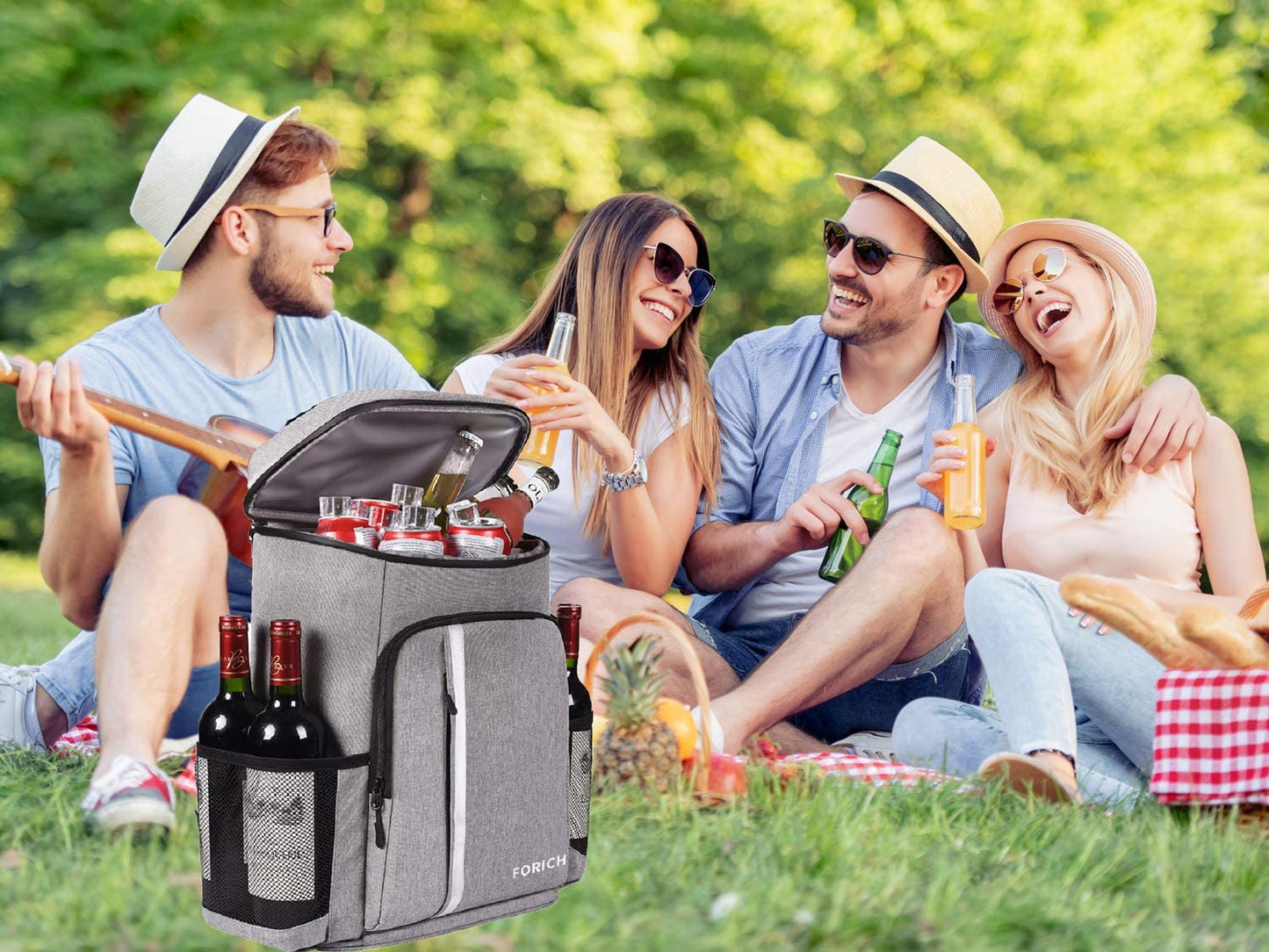 "Ultimate Leakproof Insulated Backpack Cooler – Lightweight Waterproof Design for Work, Picnics, Beach & Hiking - Holds 30 Cans!"