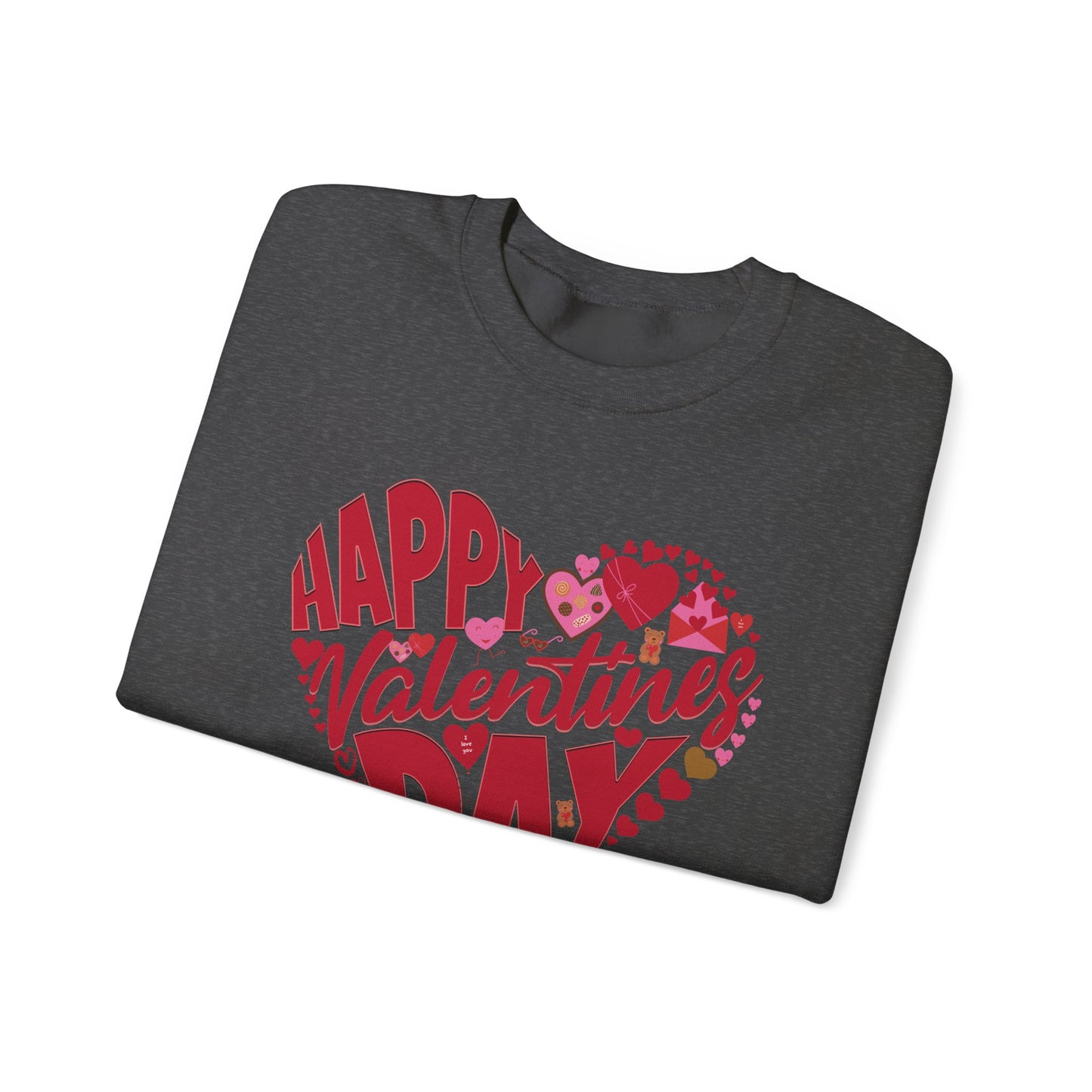 Happy Valentines Day Crewneck Sweatshirt, Valentines Day Sweatshirt, Gift for Her, Gift for Him on Valentines