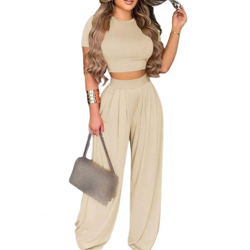 Summer Floral Print Women's Two Piece Set