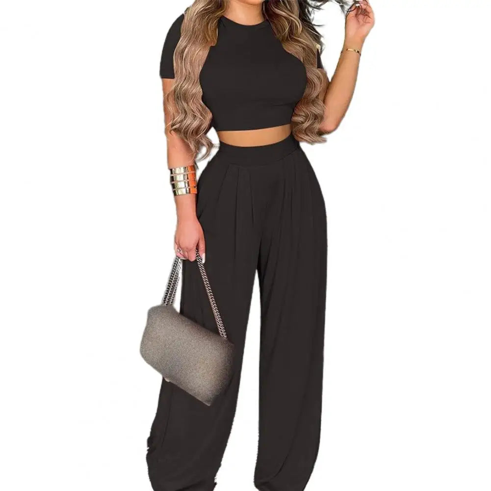Summer Floral Print Women's Two Piece Set