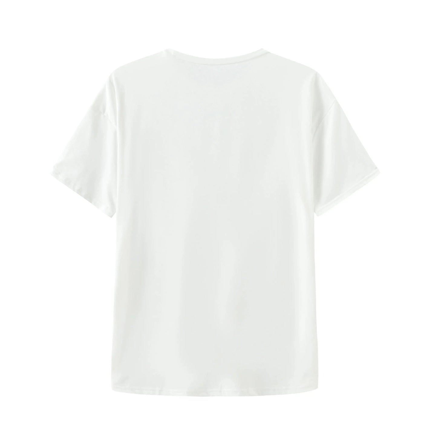 Casual Letter Print Short-sleeved T-shirt 2024 Spring New WOMEN'S Versatile Loose round Neck Top