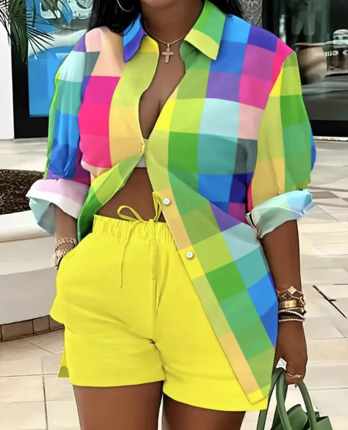 Women's Fashion Printing Two Piece Set