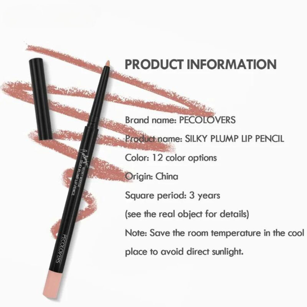 Long Lasting Non-stick Cup Moisturising Waterproof Lipliner Pencil