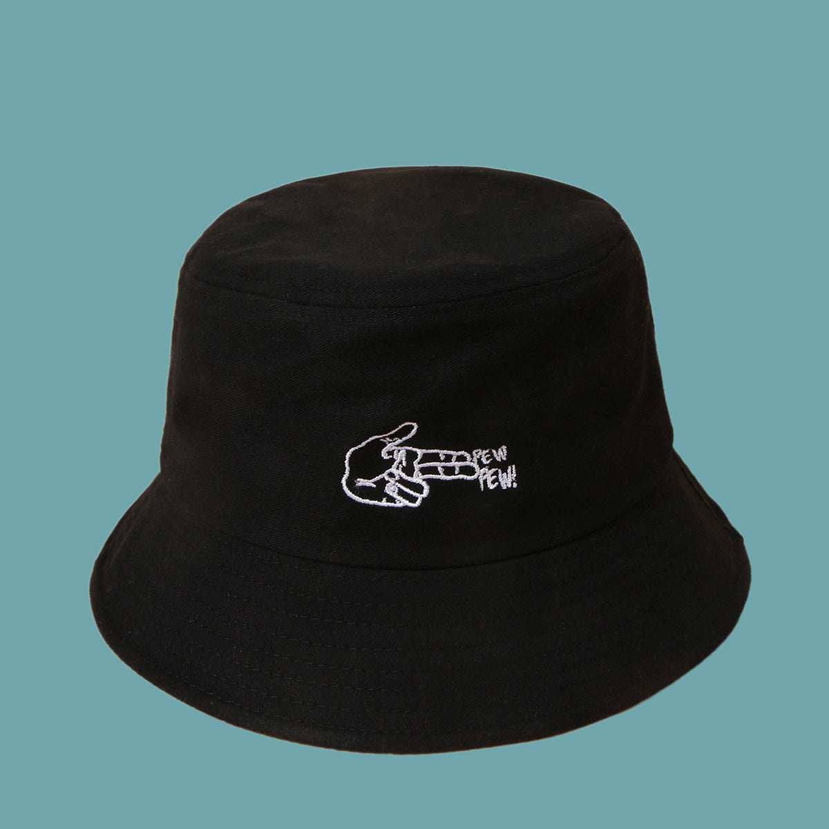 Black Hat Female Fashion Sunshade Fisherman Hat