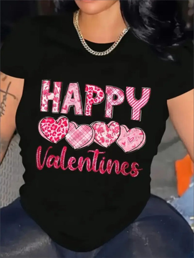 Love Valentine'S Day T-Shirt, Couple T-Shirt, Couple Christmas, Fashion Casual T-Shirt, Short-Sleeved T-Shirt