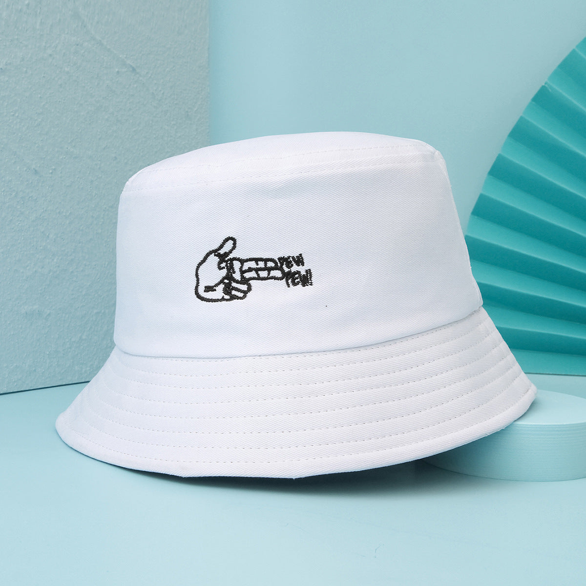 Black Hat Female Fashion Sunshade Fisherman Hat