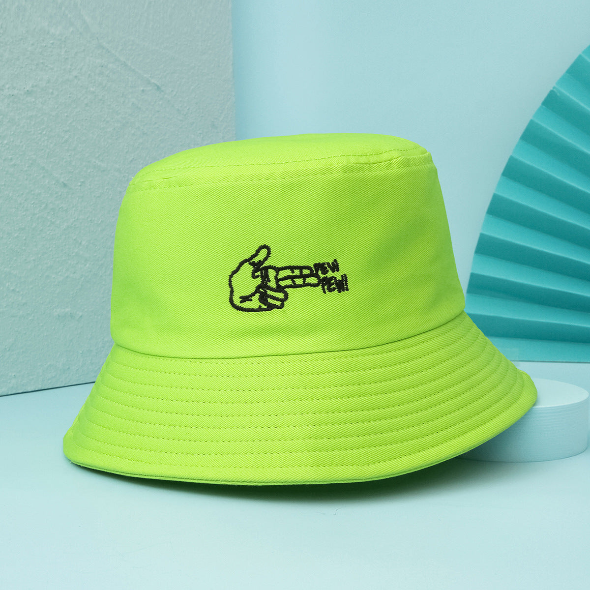 Black Hat Female Fashion Sunshade Fisherman Hat