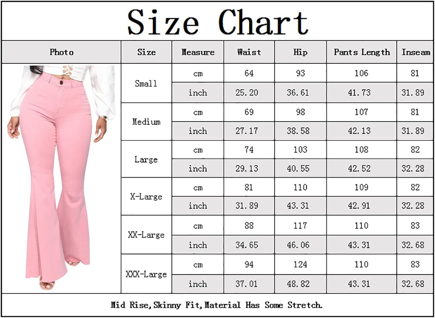 Women'S Flare Bell Bottom Jeans Destroyed Flare Denim Pants 70S Outfits for Women