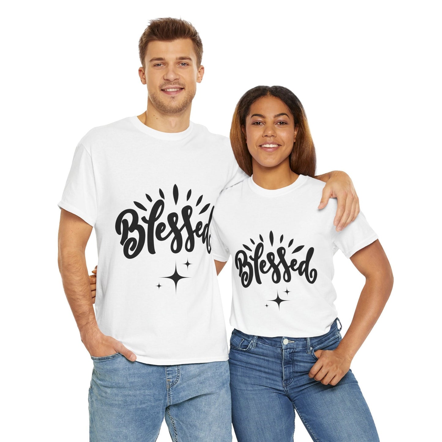 Blessed, Motivational T-Shirt for Him and Her – Spread Positivity with Inspirational Messages, Gift Idea For Him, Gift Idea For Her