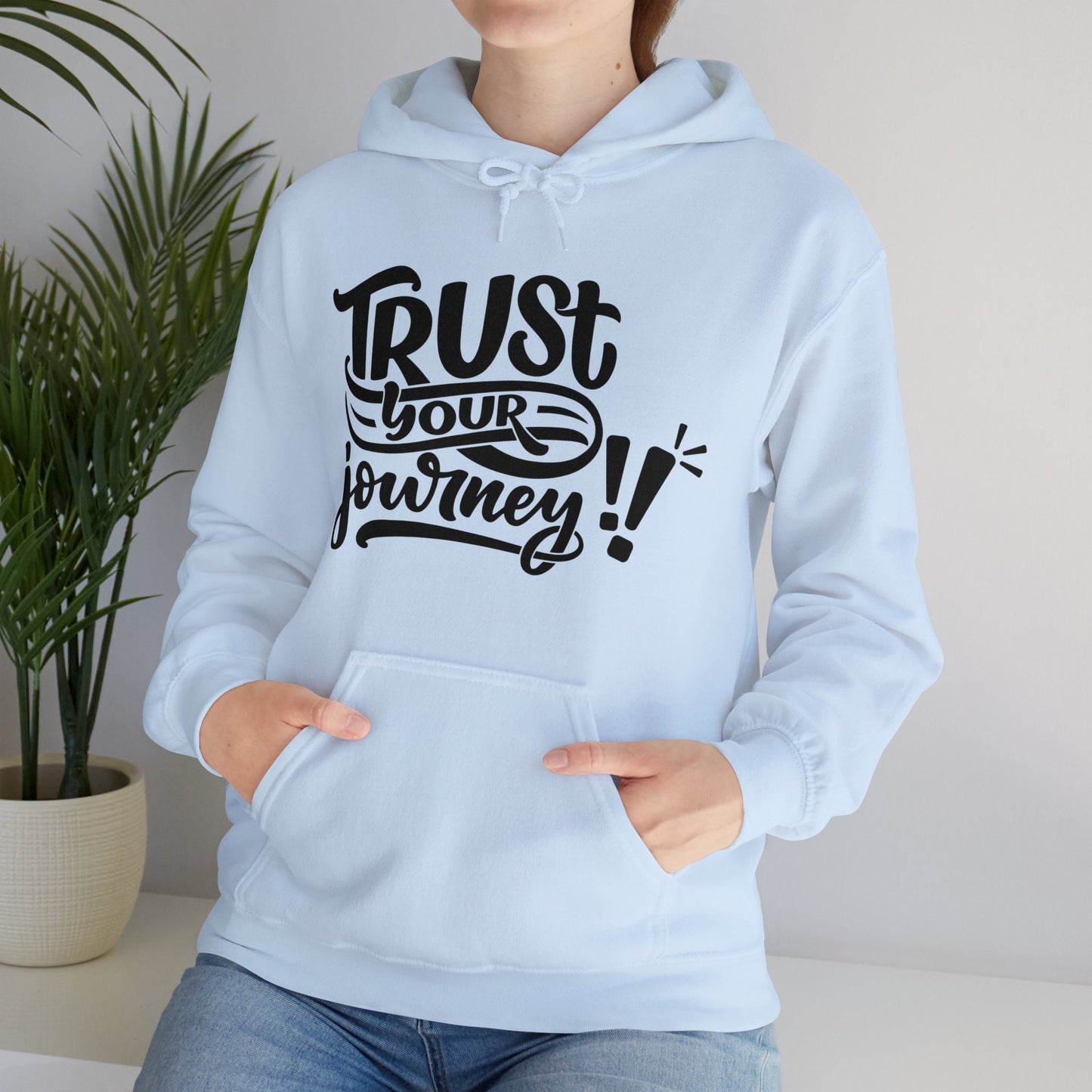 Trust Your Journey, Unisex Motivational Quotes Hoodie, Comfy Casual Clothing, Positive Quotes, Unisex Hoodie, Gift Idea For Loved Ones