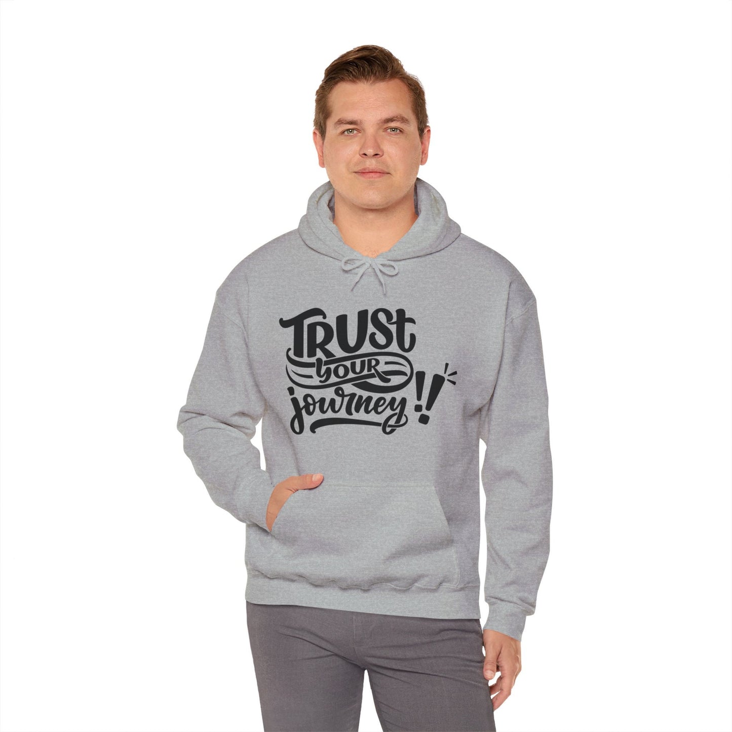 Trust Your Journey, Unisex Motivational Quotes Hoodie, Comfy Casual Clothing, Positive Quotes, Unisex Hoodie, Gift Idea For Loved Ones