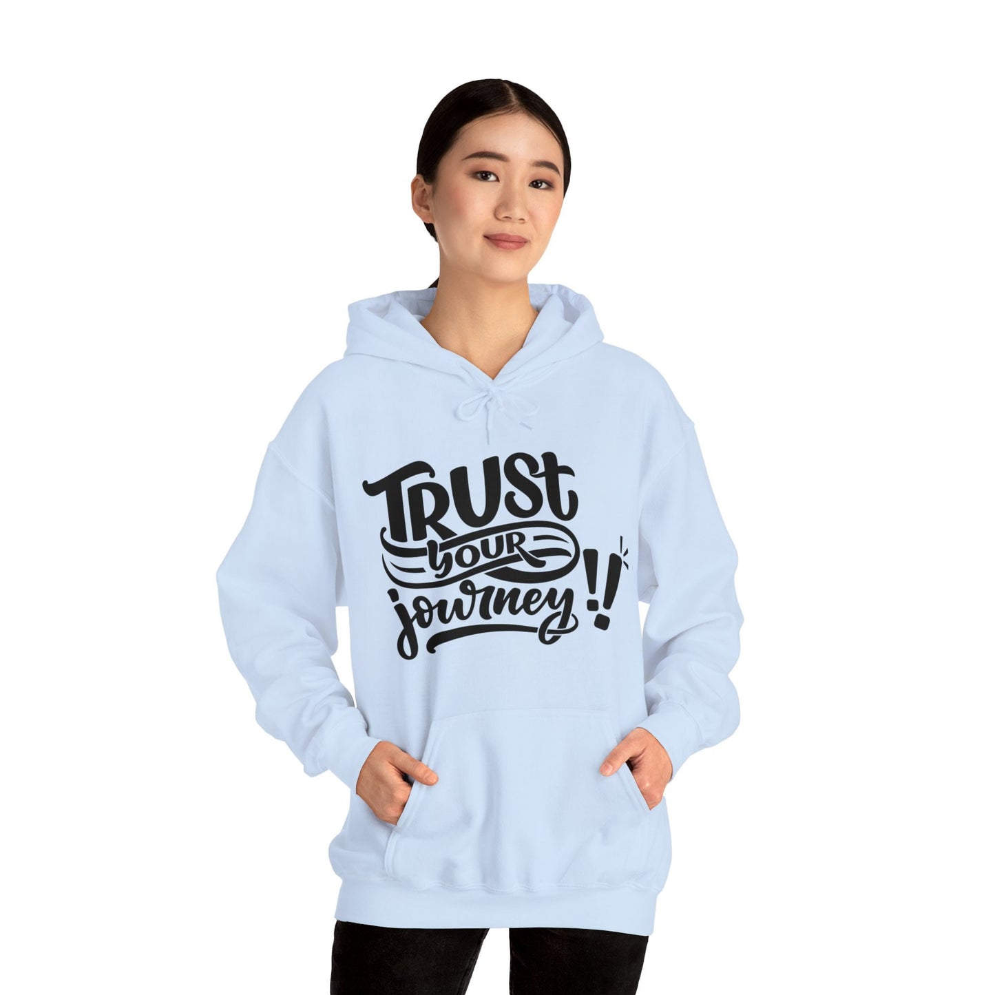 Trust Your Journey, Unisex Motivational Quotes Hoodie, Comfy Casual Clothing, Positive Quotes, Unisex Hoodie, Gift Idea For Loved Ones