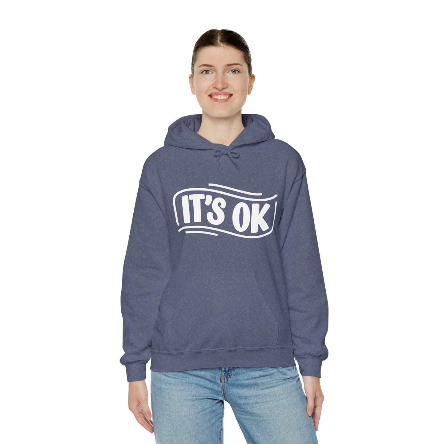 It's Ok, Unisex Motivational Quotes Hoodie, Comfy Casual Clothing, Positive Quotes Hoodie, Unisex Hoodie, Gift Idea For Loved Ones