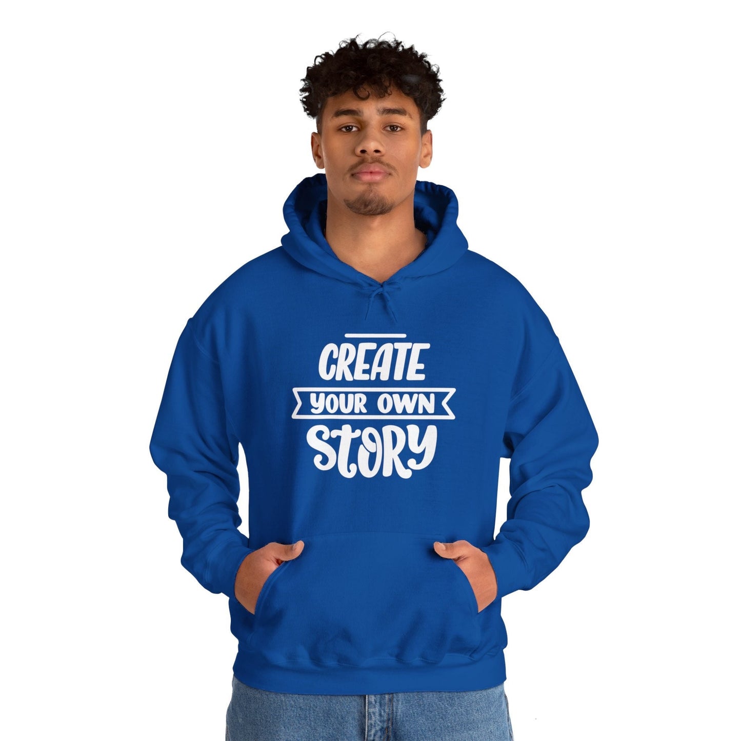 Create Your Own Story, Unisex Motivational Quotes Hoodie, Comfy Casual Clothing, Positive Quotes, Unisex Hoodie, Gift Idea For Loved Ones
