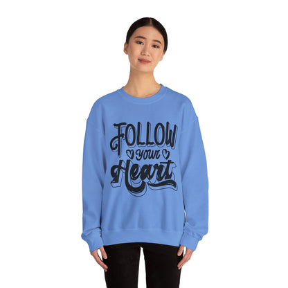 Follow Your Heart Crewneck Sweatshirt, Carolina Blue Sweatshirt, Carolina Follow Sweatshirt