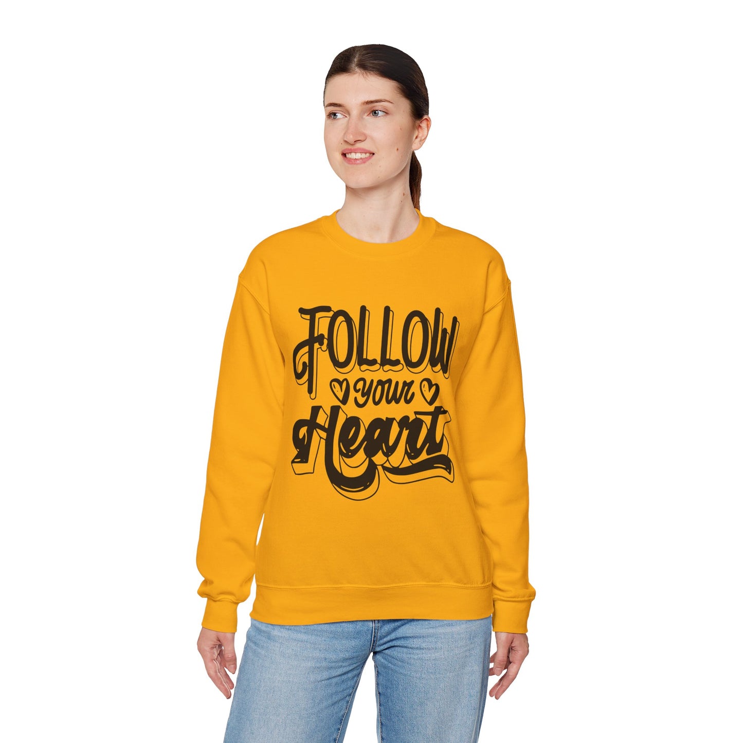 Follow Your Heart Crewneck Sweatshirt, Carolina Blue Sweatshirt, Carolina Follow Sweatshirt