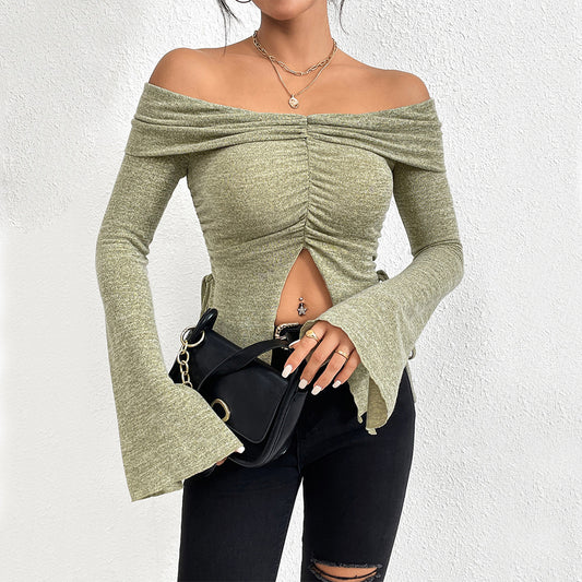 Women's Knitted T-shirt Fashion Tops