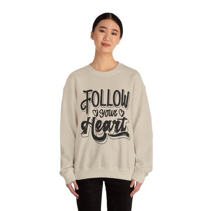 Follow Your Heart Crewneck Sweatshirt, Carolina Blue Sweatshirt, Carolina Follow Sweatshirt