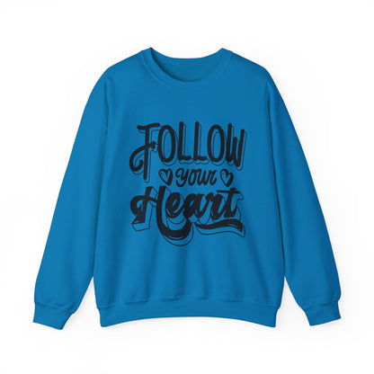 Follow Your Heart Crewneck Sweatshirt, Carolina Blue Sweatshirt, Carolina Follow Sweatshirt