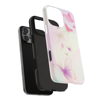 Butterfly Tough Phone Case - Stylish & Durable Floral Design