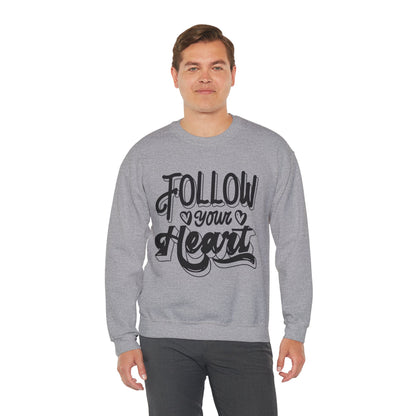 Follow Your Heart Crewneck Sweatshirt, Carolina Blue Sweatshirt, Carolina Follow Sweatshirt