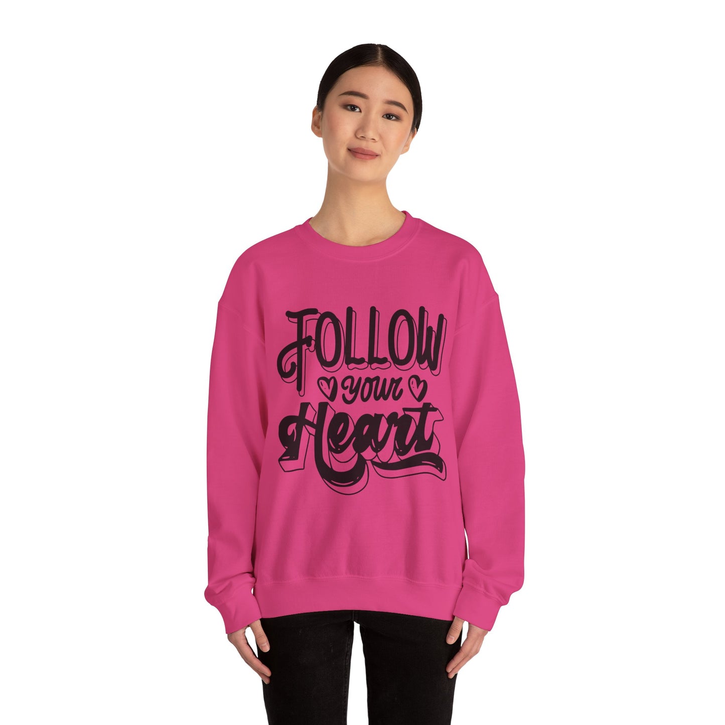 Follow Your Heart Crewneck Sweatshirt, Carolina Blue Sweatshirt, Carolina Follow Sweatshirt