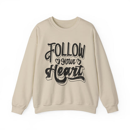 Follow Your Heart Crewneck Sweatshirt, Carolina Blue Sweatshirt, Carolina Follow Sweatshirt